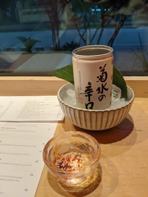 Be sure to try one of Shiro Sushi's Japanese sakes, photo credit Iris Gonzalez